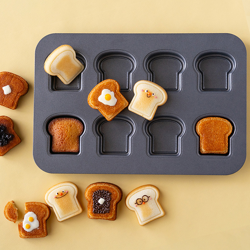 Kitchen Gadgets Ninja - 8 Cavity Toast Bread Pattern Carbon
