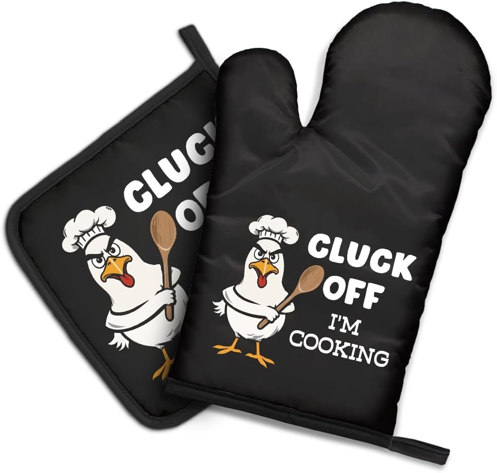 Funny Kitchen Gadgets Gifts - Cluck Off I'm Cooking Funny Oven
