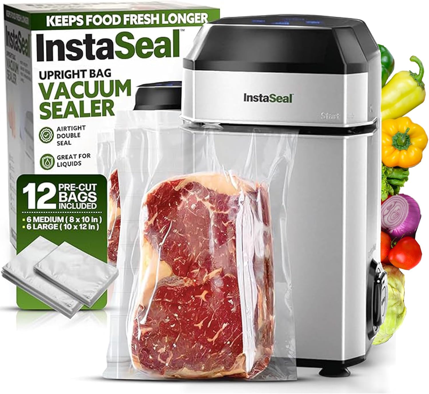 Food Vacuum Sealer - Compact Vacuum Sealer for Food with