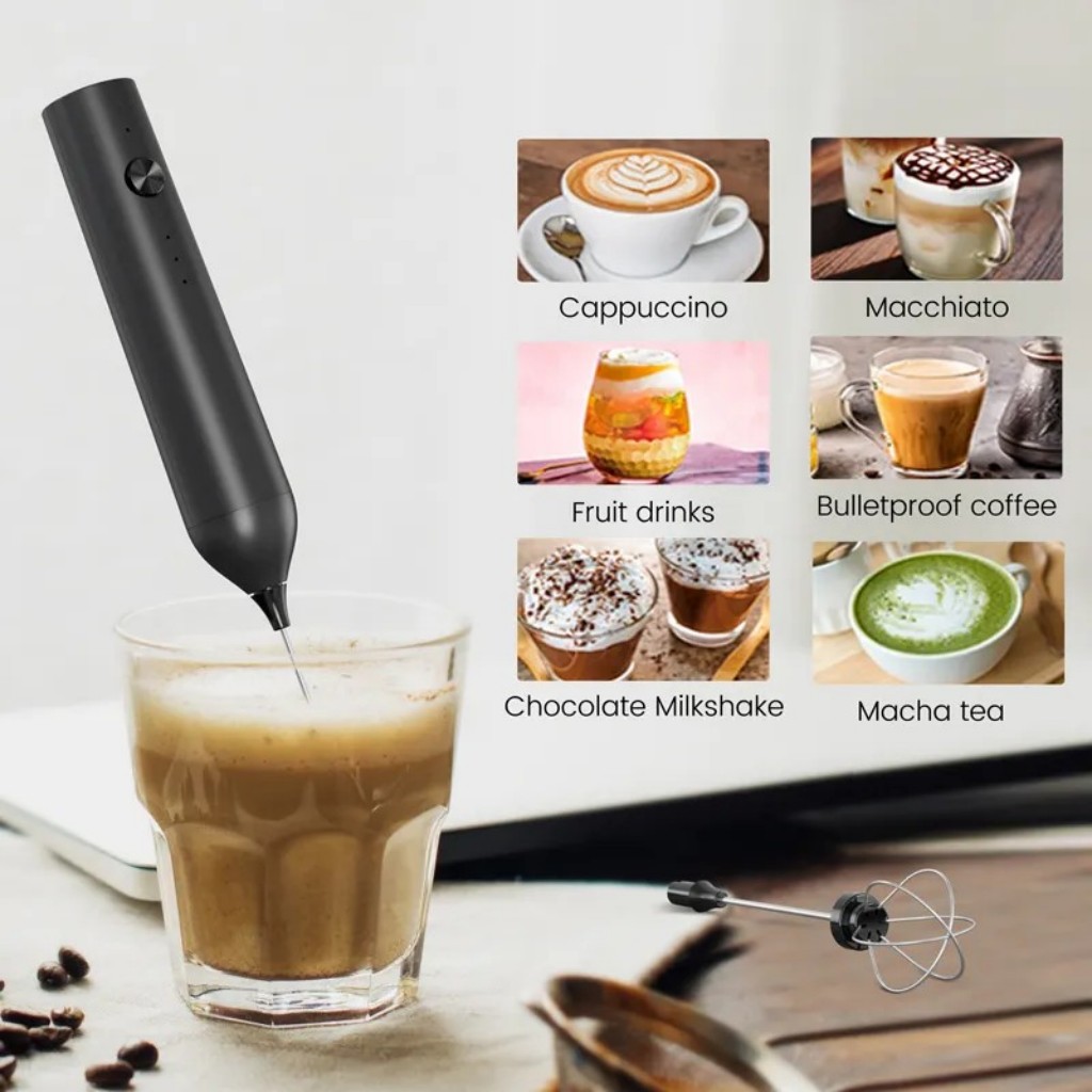 Kitchen Gadgets Design - Wireless Electric Mini Milk Frother Coffee