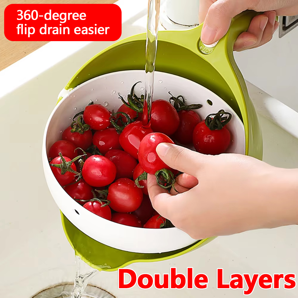 Double Drain Basket Kitchen Si - Kitchen Gadgets Design 리뷰 및 가격