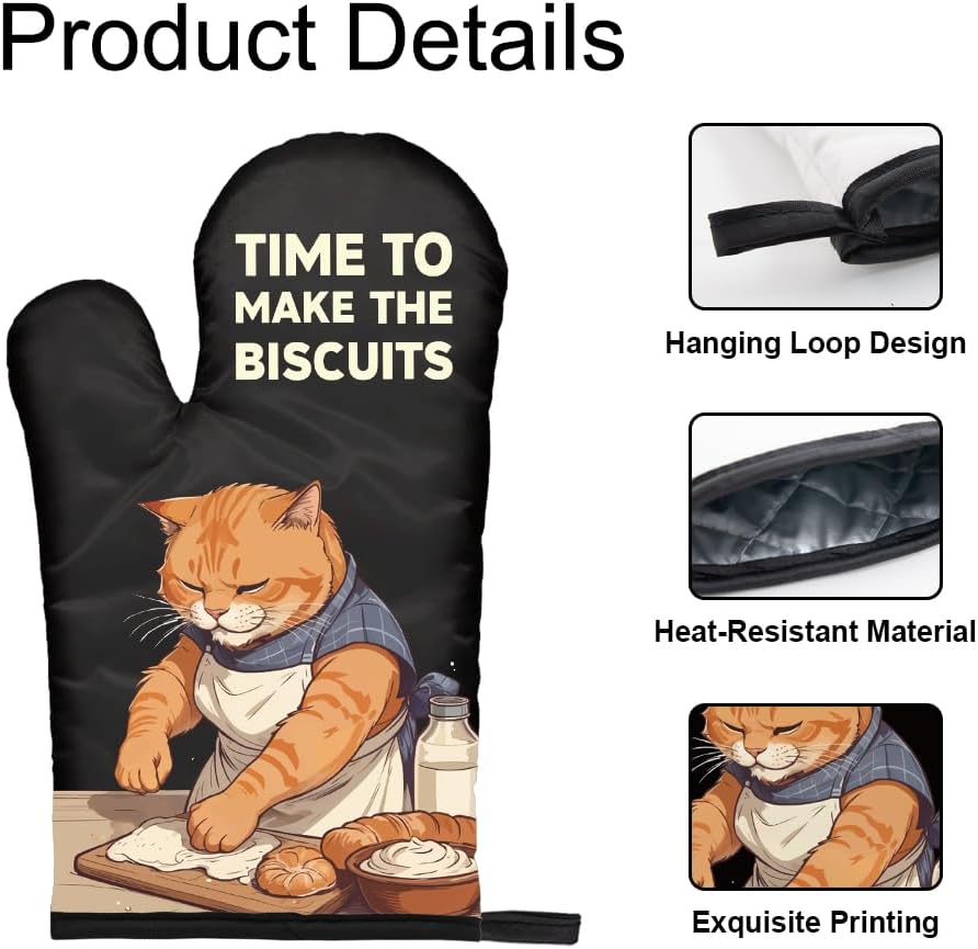 The Biscuits Funny Cat Oven Mi - Funny Kitchen Gadgets Gifts 리뷰 및 가격