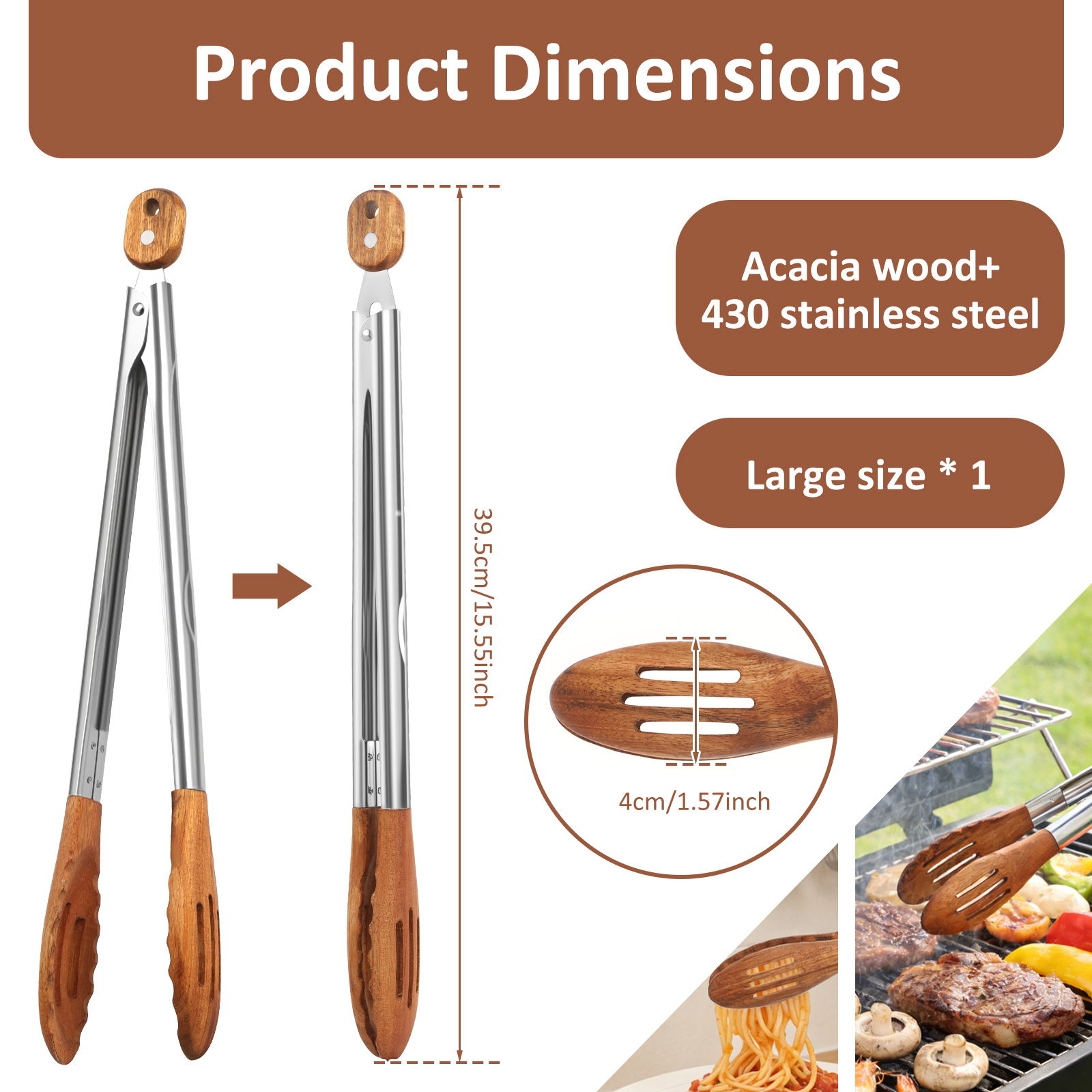 Wooden Kitchen Cooking Tongs B - Kitchen Gadgets Design 리뷰 및 가격