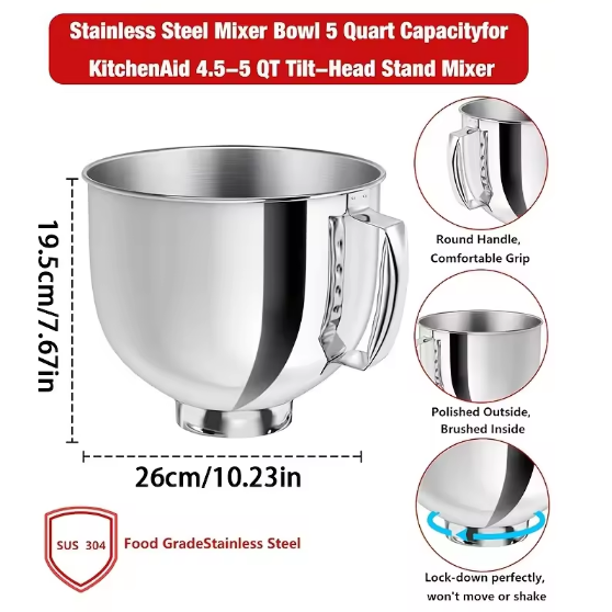 KitchenAid Mixer Bowl 4.5-5 Qu - Kitchenaid Kitchen Gadgets 리뷰 및 가격