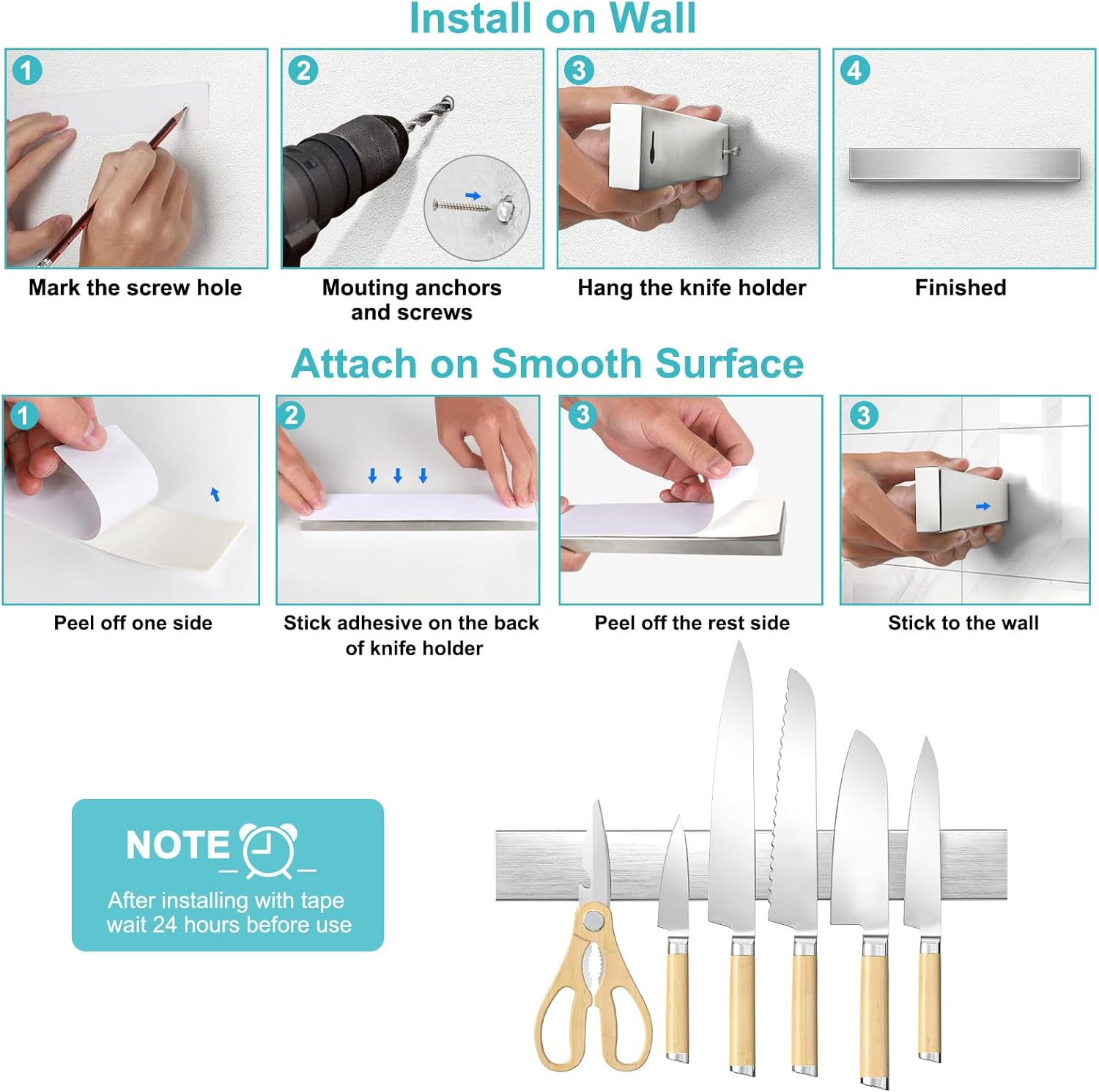 Magnetic Knife Holder for Wall - Magnetic Knife Strip 리뷰 및 가격