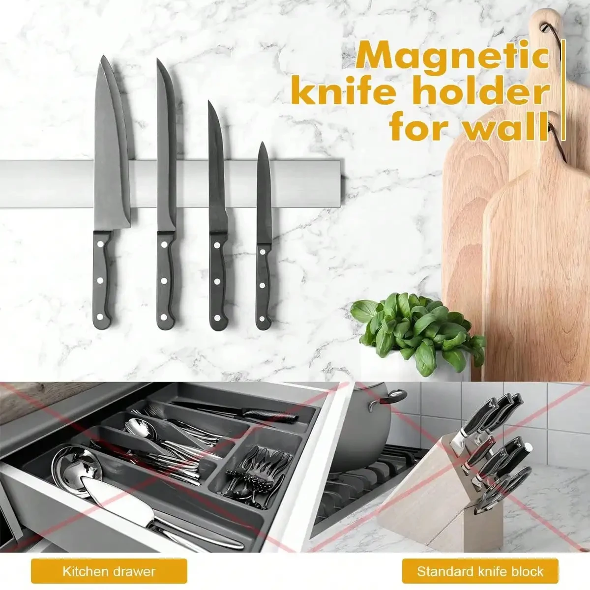 Leeseph Magnetic Knife Holder  - Magnetic Knife Strip 리뷰 및 가격