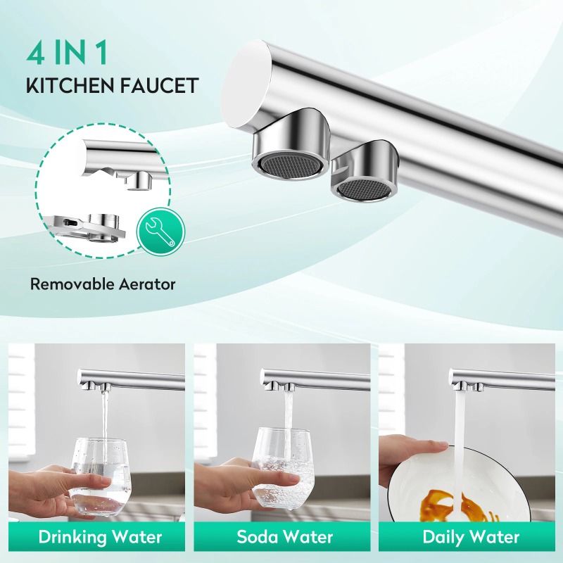Soda 4 Way Kitchen Faucet Kitc - Kitchen Gadgets Mixer 리뷰 및 가격