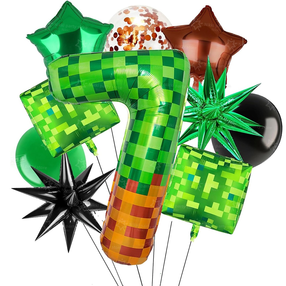 Pixel Miner Number Foil Balloo - Kitchen Gadgets Videos 리뷰 및 가격
